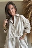 Paloma French Tuck Shirt Stone